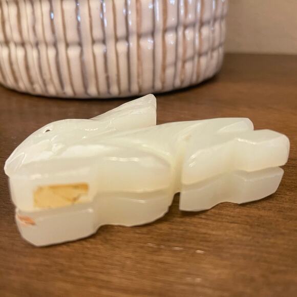 Carved Onyx bunny rabbit Asian - Picture 6 of 9